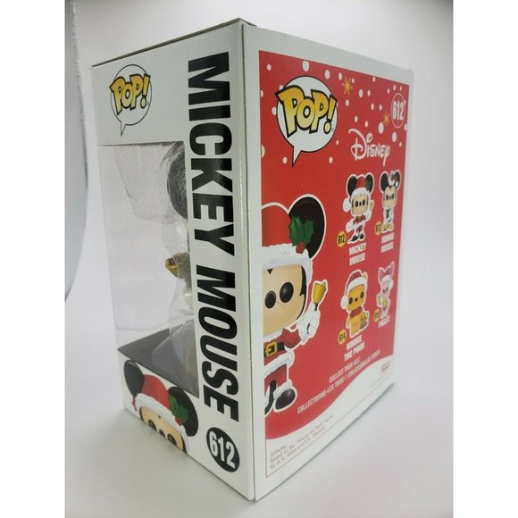 Funko 612 Santa MICKEY MOUSE Ringing Christmas Bell Disney   2019 NEW Unopened - Picture 7 of 11